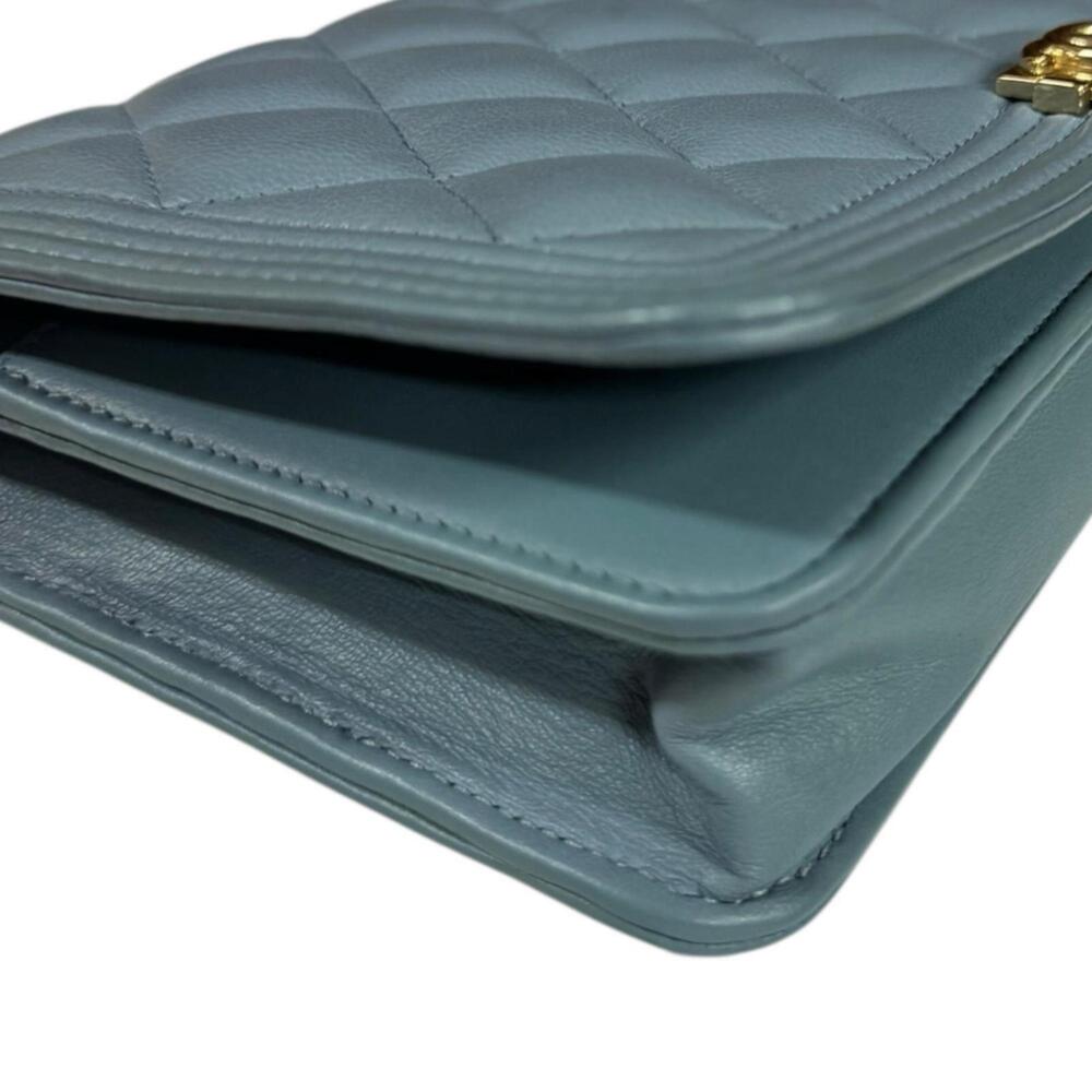 CHANEL Authentic Blue Leather Wallet - Picture 11 of 12